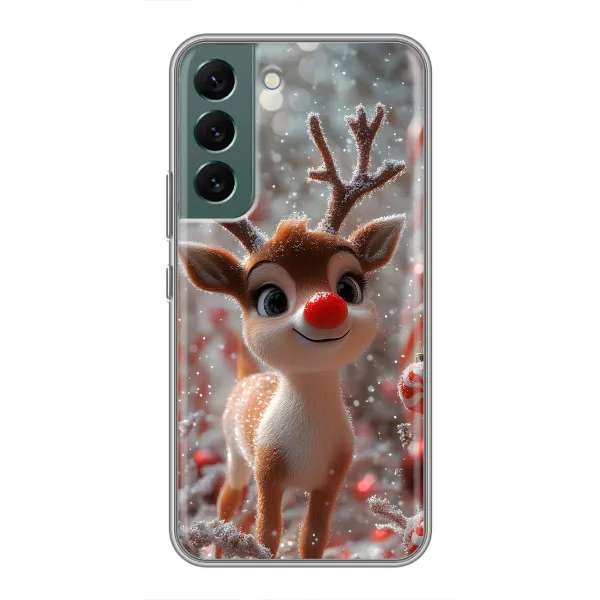 Чехол с принтом «Олень с носом» для Samsung Galaxy S22 Plus Чехол с принтом «Олень с носом» для Samsung Galaxy S22 Plus