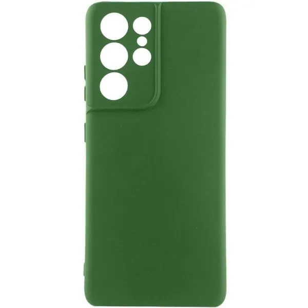 Чохол TPU GETMAN Liquid Silk Full Camera для Samsung Galaxy S22 Ultra — Зелений — фото 1