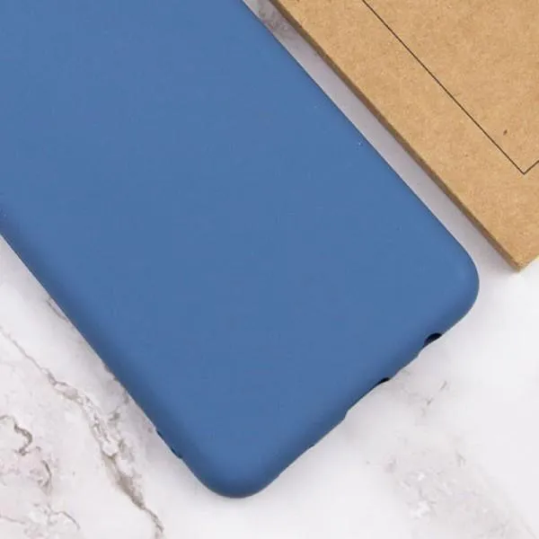 Чохол TPU GETMAN Liquid Silk Full Camera для Samsung Galaxy S22 Ultra — Синій — фото 3