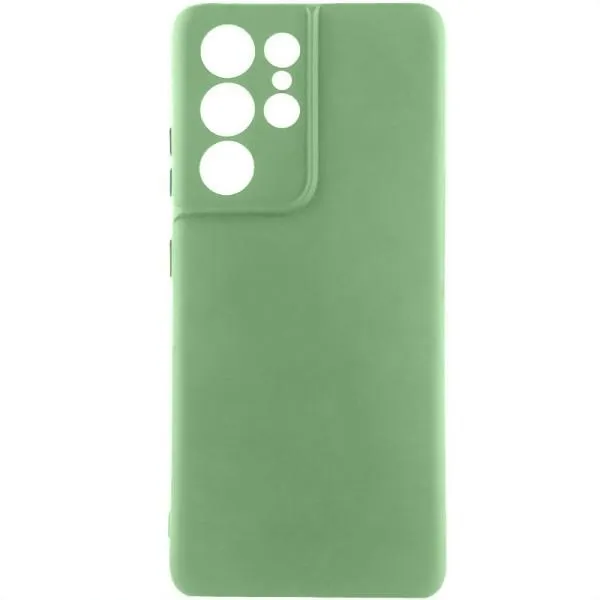 Чохол TPU GETMAN Liquid Silk Full Camera для Samsung Galaxy S22 Ultra — Зелений — фото 4