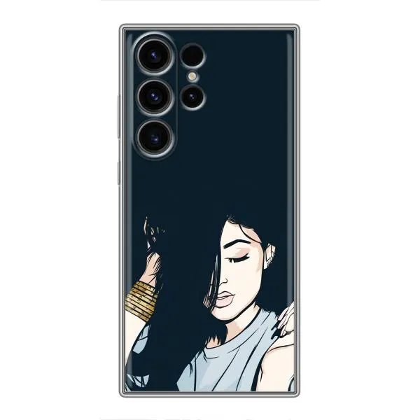 Чехол с принтом «Красивая девочка» для Samsung Galaxy S22 Ultra