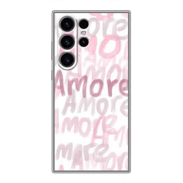 Чехол с принтом «Аморе любовь» для Samsung Galaxy S22 Ultra