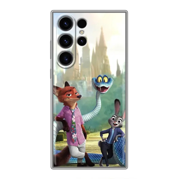 Чехол с принтом «Герои мультфильма Зверополис» для Samsung Galaxy S22 Ultra