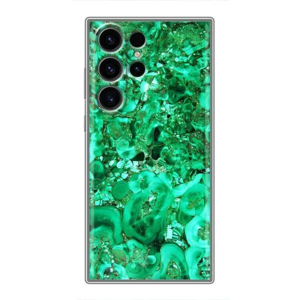Чехол с принтом «Салатный Мрамор» для Samsung Galaxy S22 Ultra