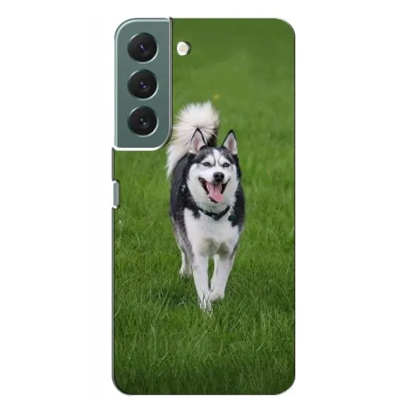 Чехол с принтом «Радостный Хаски» для Samsung Galaxy S22