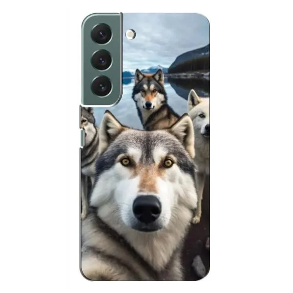 Чехол с принтом «Селфи ХАски» для Samsung Galaxy S22