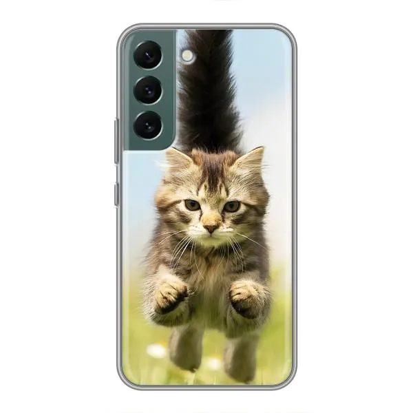 Чехол с принтом «Прыжок кота» для Samsung Galaxy S22