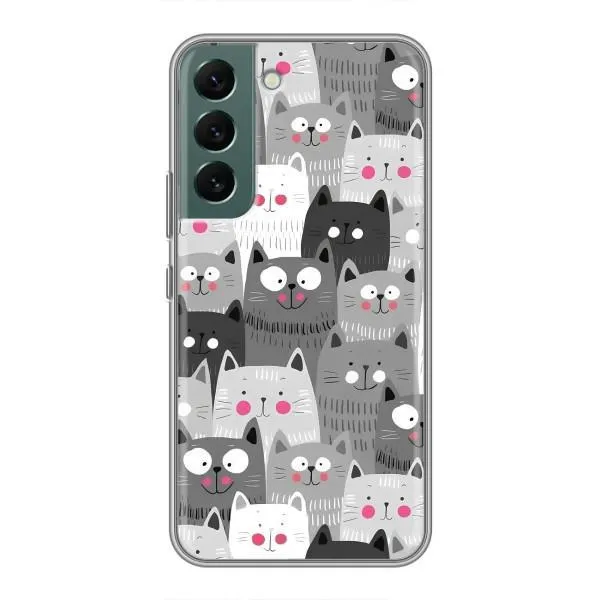 Чехол с принтом «Рисованные котики» для Samsung Galaxy S22