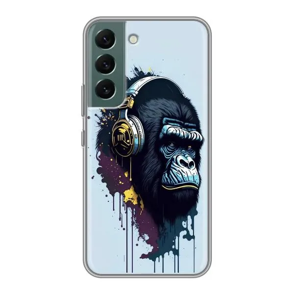 Чохол з принтом «Горила в навушниках» для Samsung Galaxy S22
