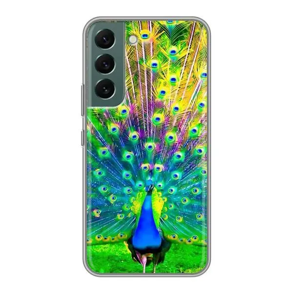 Чехол с принтом «Яркий Павлин» для Samsung Galaxy S22