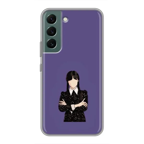 Чехол с принтом «Уэнздей в черном» для Samsung Galaxy S22 Чехол с принтом «Уэнздей в черном» для Samsung Galaxy S22