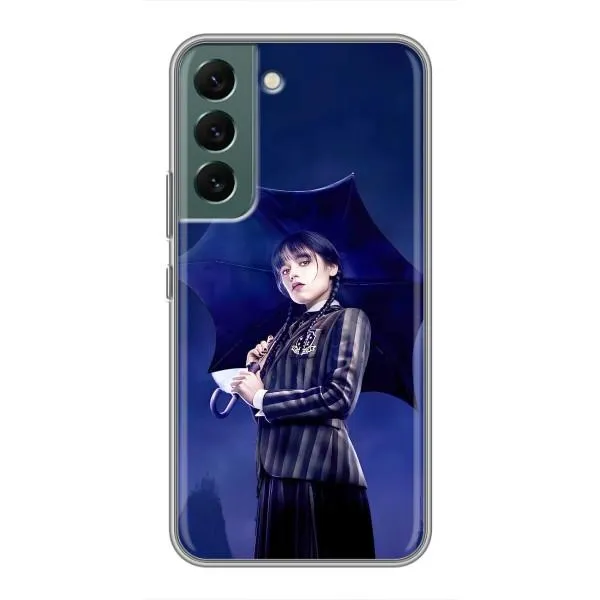 Чехол с принтом «Уэнздей с зонтом» для Samsung Galaxy S22 Чехол с принтом «Уэнздей с зонтом» для Samsung Galaxy S22