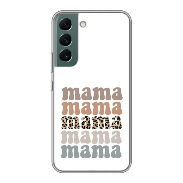 Чохол з принтом «Текстовий колаж мама» для Samsung Galaxy S22