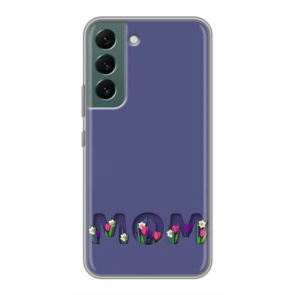 Чохол з принтом «Мама в квітах» для Samsung Galaxy S22
