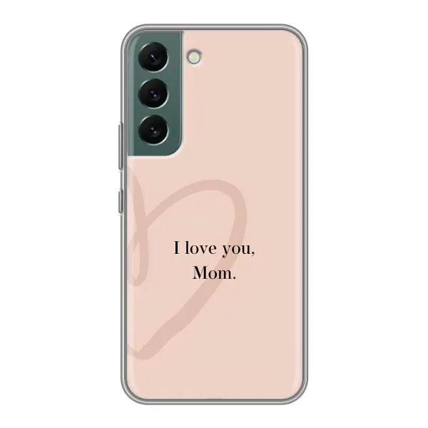 Чохол з принтом «Серце мамі» для Samsung Galaxy S22
