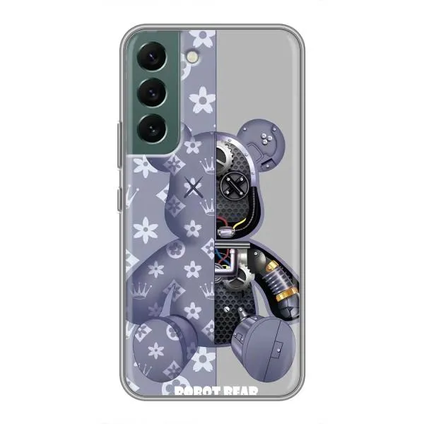 Чехол с принтом «Робот Мишка» для Samsung Galaxy S22