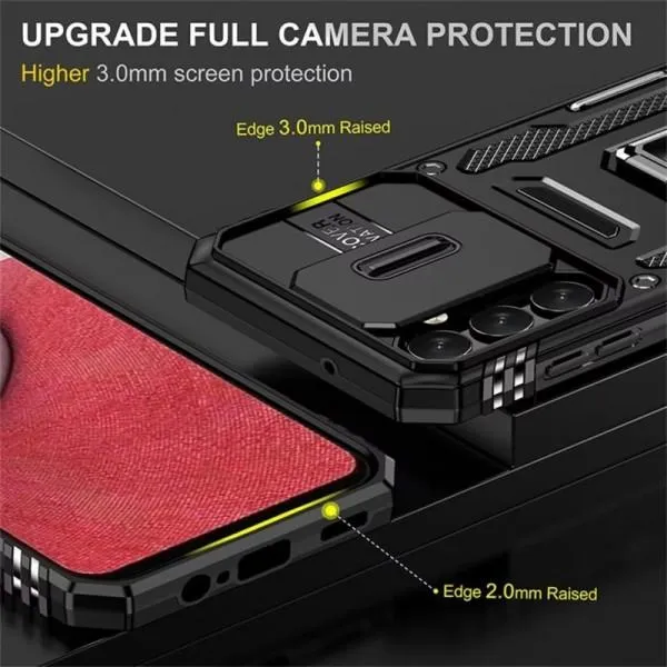 Ударопрочный чехол Camshield Army Ring для Samsung Galaxy S23 FE — Черный — фото 3 Ударопрочный чехол Camshield Army Ring для Samsung Galaxy S23 FE — Черный — фото 3