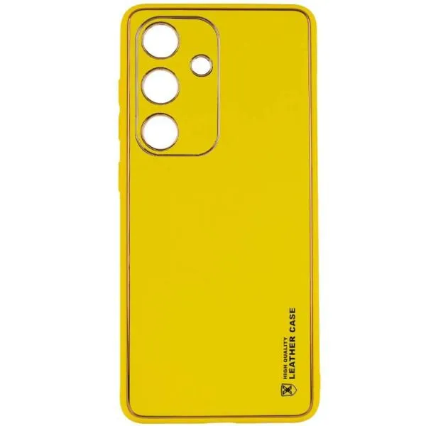 Кожаный чехол Xshield для Samsung Galaxy S23 FE — Желтый — фото 1 Кожаный чехол Xshield для Samsung Galaxy S23 FE — Желтый — фото 1
