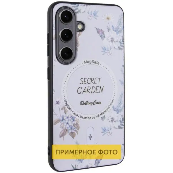 TPU+PC чехол Secret Garden with Magnetic Fit для Samsung Galaxy S23 FE — Белый — фото 1 TPU+PC чехол Secret Garden with Magnetic Fit для Samsung Galaxy S23 FE — Белый — фото 1