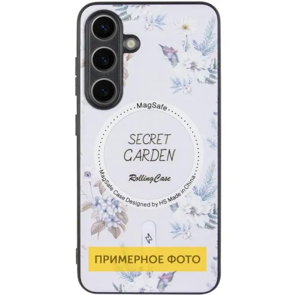 TPU+PC чехол Secret Garden with Magnetic Fit для Samsung Galaxy S23 FE — Белый — фото 2 TPU+PC чехол Secret Garden with Magnetic Fit для Samsung Galaxy S23 FE — Белый — фото 2