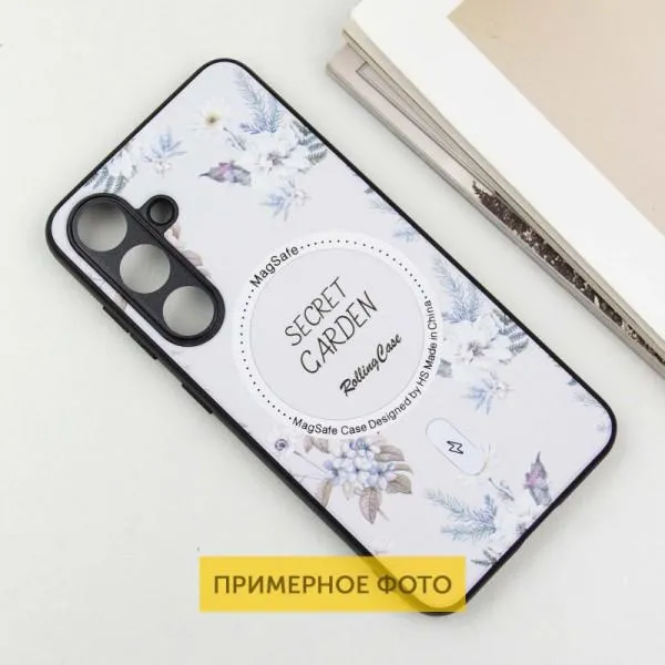 TPU+PC чехол Secret Garden with Magnetic Fit для Samsung Galaxy S23 FE — Белый — фото 3 TPU+PC чехол Secret Garden with Magnetic Fit для Samsung Galaxy S23 FE — Белый — фото 3