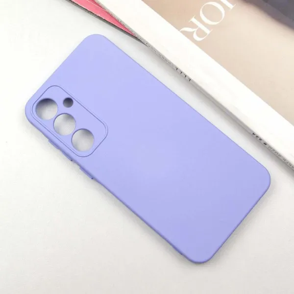 Чехол TPU GETMAN Liquid Silk Full Camera для Samsung Galaxy S23 FE — Сиреневый — фото 2