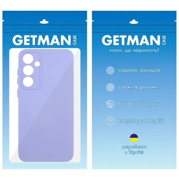 Чехол TPU GETMAN Liquid Silk Full Camera для Samsung Galaxy S23 FE — Сиреневый — фото 5