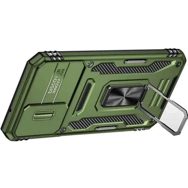 Ударопрочный чехол Camshield Army Ring для Samsung Galaxy S23 FE — Оливковый — фото 2 Ударопрочный чехол Camshield Army Ring для Samsung Galaxy S23 FE — Оливковый — фото 2
