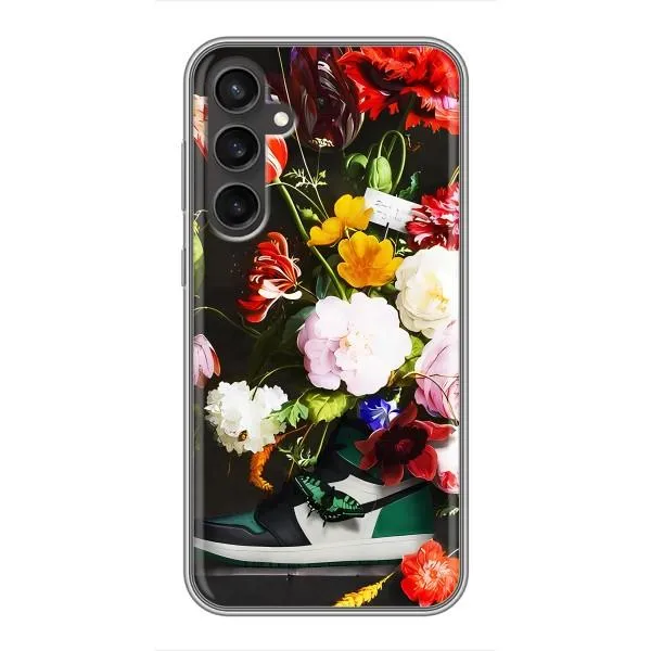 Чехол с принтом «Nike цветы» для Samsung Galaxy S23 FE