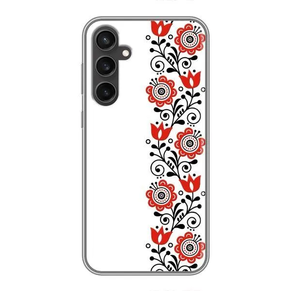 Чехол с принтом «Яркая вишиванка» для Samsung Galaxy S23 FE Чехол с принтом «Яркая вишиванка» для Samsung Galaxy S23 FE