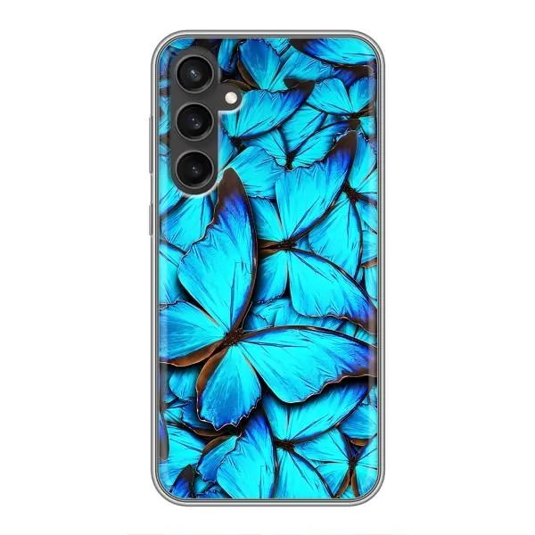 Чехол с принтом «Синие бабочки» для Samsung Galaxy S23 FE Чехол с принтом «Синие бабочки» для Samsung Galaxy S23 FE