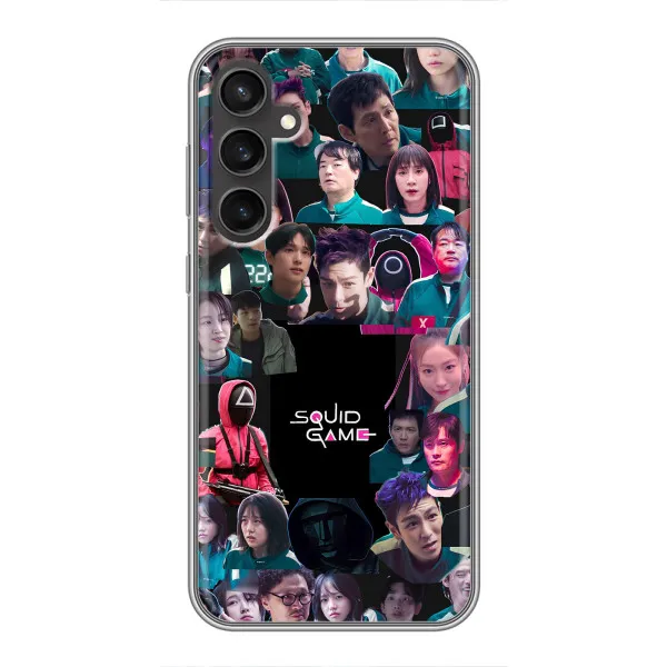 Чехол с принтом «Коллаж Игра кальмара» для Samsung Galaxy S23 FE