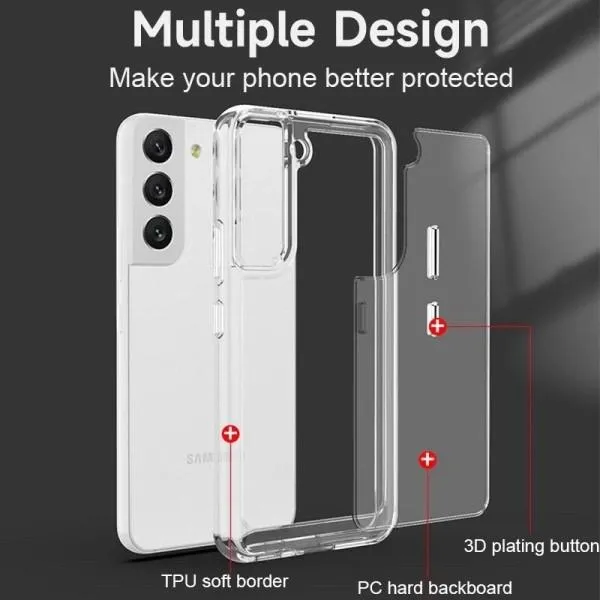 Чохол TPU+PC Clear 2.0 mm metal buttons для Samsung Galaxy S23+ — фото 3