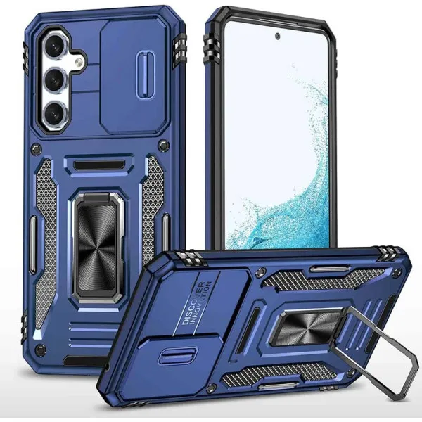 Ударопрочный чехол Camshield Army Ring для Samsung Galaxy S23+ — Синий — фото 1 Ударопрочный чехол Camshield Army Ring для Samsung Galaxy S23+ — Синий — фото 1