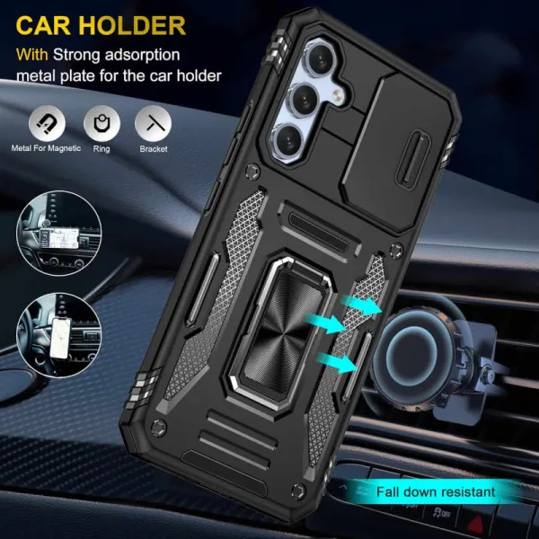 Ударопрочный чехол Camshield Army Ring для Samsung Galaxy S23+ — Черный — фото 2 Ударопрочный чехол Camshield Army Ring для Samsung Galaxy S23+ — Черный — фото 2