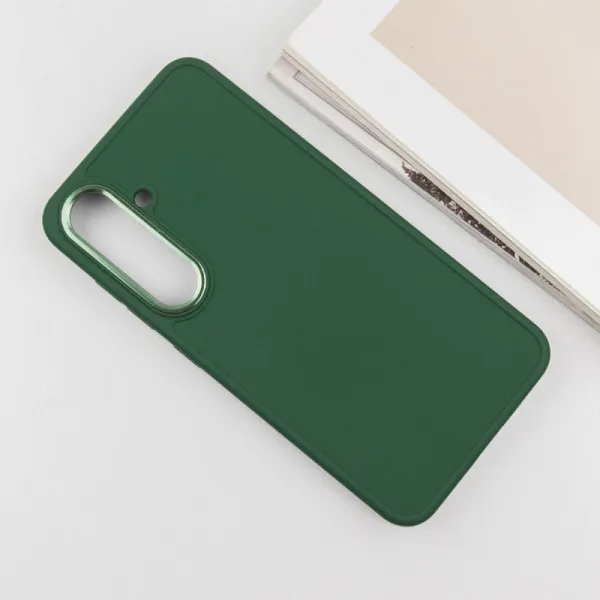 TPU чехол Bonbon Metal Style для Samsung Galaxy S23+ — Зеленый — фото 3