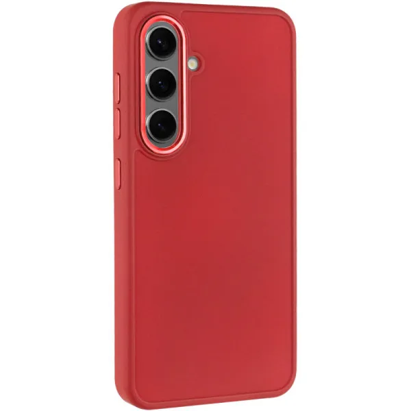 TPU чехол Bonbon Metal Style для Samsung Galaxy S23+ — Красный — фото 1