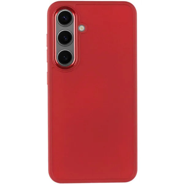 TPU чехол Bonbon Metal Style для Samsung Galaxy S23+ — Красный — фото 2