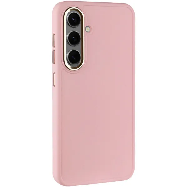 TPU чехол Bonbon Metal Style для Samsung Galaxy S23+ — Розовый — фото 1