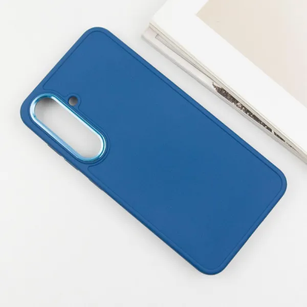 TPU чехол Bonbon Metal Style для Samsung Galaxy S23+ — Синий — фото 3