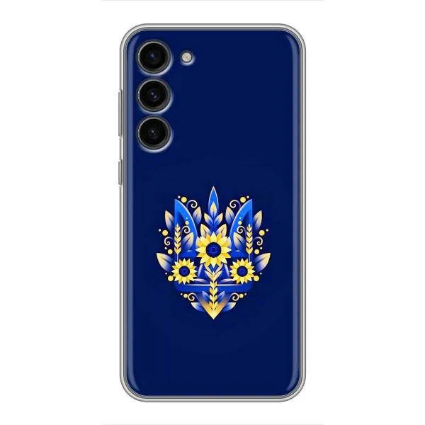 Чехол с принтом «Цветочный Герб» для Samsung Galaxy S23 Plus