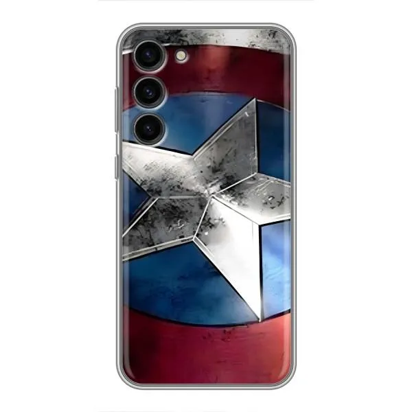 Чехол с принтом «Щит Капитана Америки» для Samsung Galaxy S23 Plus