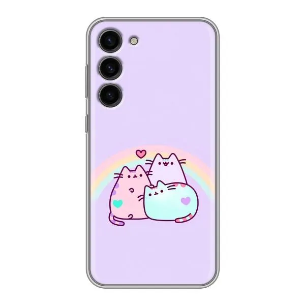 Чехол с принтом «Радужные котики» для Samsung Galaxy S23 Plus