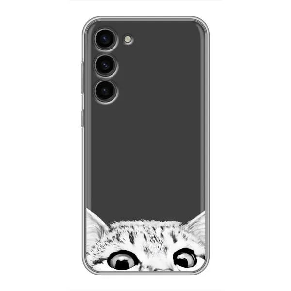 Чехол с принтом «Выглядывает кот» для Samsung Galaxy S23 Plus