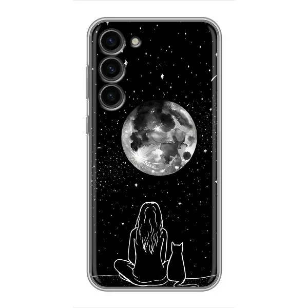 Чехол с принтом «Девушка с котом» для Samsung Galaxy S23 Plus Чехол с принтом «Девушка с котом» для Samsung Galaxy S23 Plus