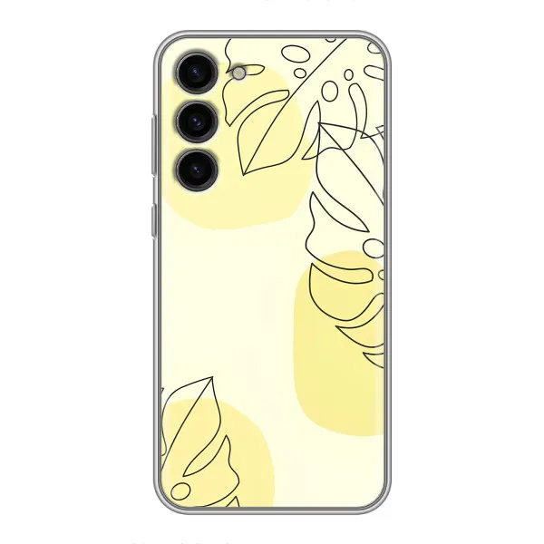 Чехол с принтом «Желтая монстера арт» для Samsung Galaxy S23 Plus