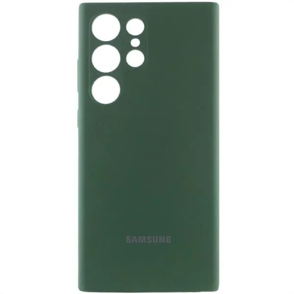 Чохол Silicone Cover Lakshmi Full Camera (AAA) with Logo для Samsung Galaxy S23 Ultra — Зелений — фото 1
