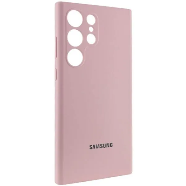 Чохол Silicone Cover Lakshmi Full Camera (AAA) with Logo для Samsung Galaxy S23 Ultra — Рожевий — фото 2