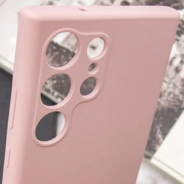 Чохол Silicone Cover Lakshmi Full Camera (AAA) with Logo для Samsung Galaxy S23 Ultra — Рожевий — фото 5