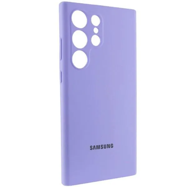 Чохол Silicone Cover Lakshmi Full Camera (AAA) with Logo для Samsung Galaxy S23 Ultra — Бузковий — фото 2